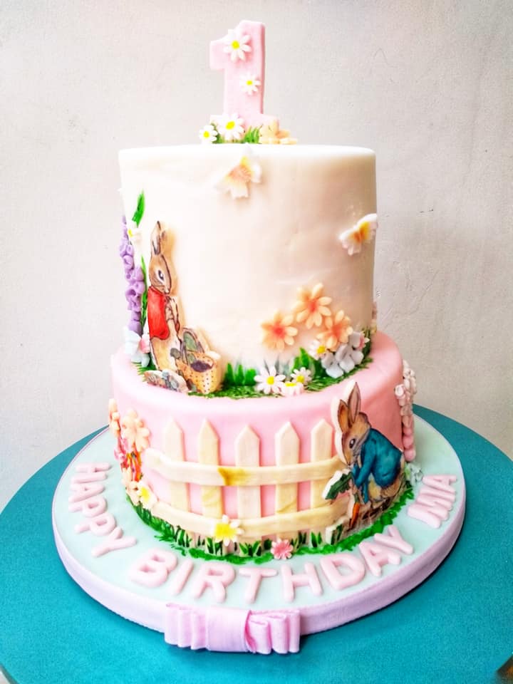 Peter Rabbit 1st birthday cake